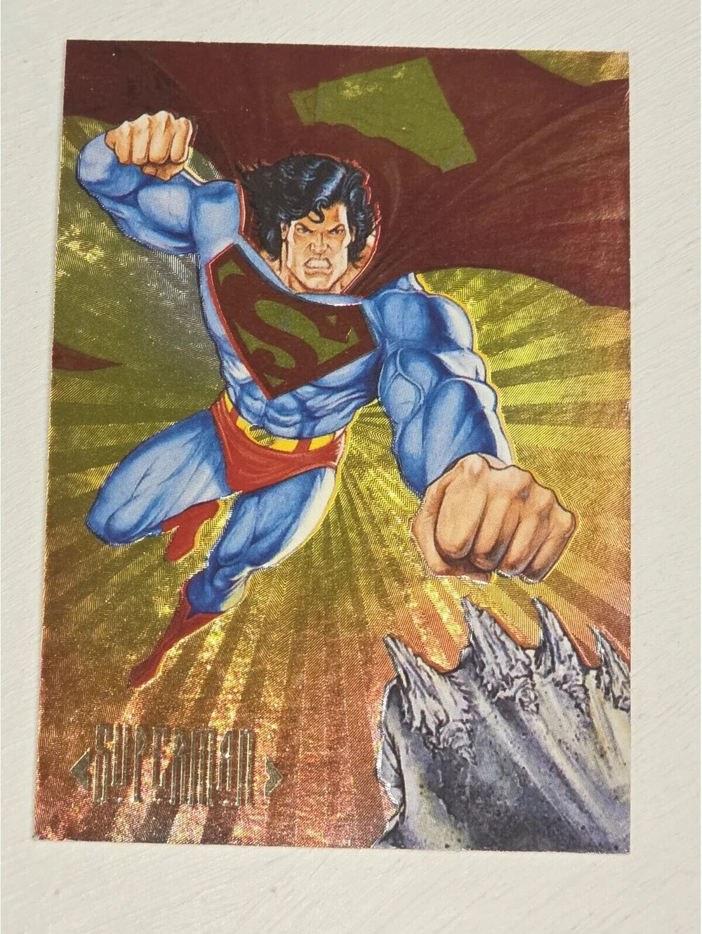 1994 Skybox Master Series - Superman vs. Doomsday - Double Sided Etched Spectra!